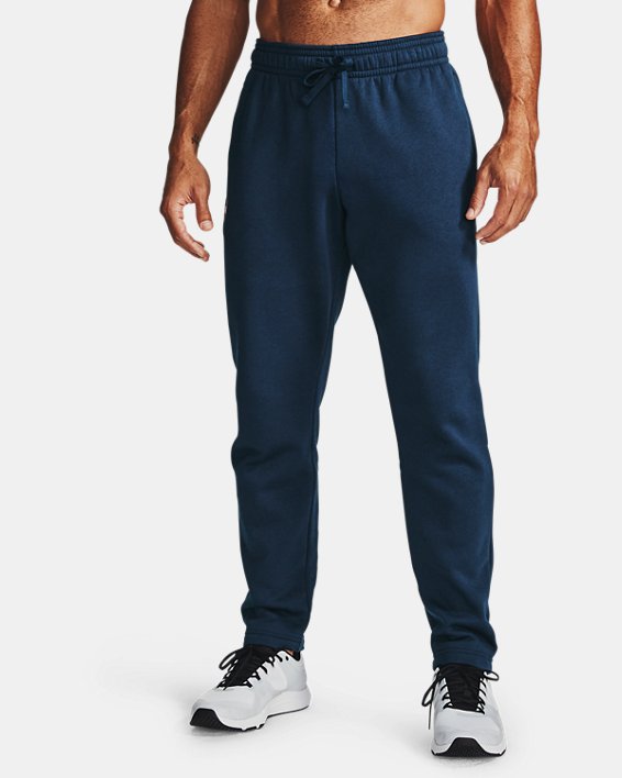 Men's UA Rival Fleece Pants, Navy, pdpMainDesktop image number 0